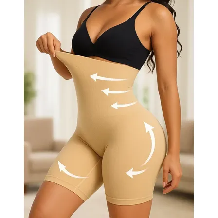 Short Cinta Modeladora Feminina Alta Compressão 4 Barbatanas