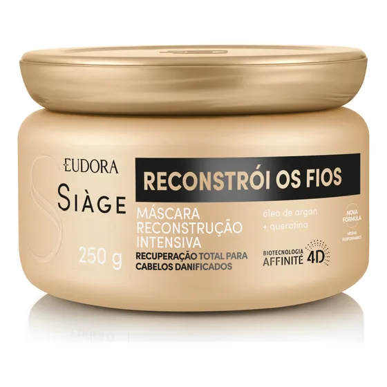 Máscara Capilar Siàge Reconstrói Os Fios 250g (nova Versão)