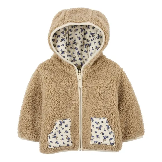 Campera Reversible Carters Floral Y Sherpa Universo Binario