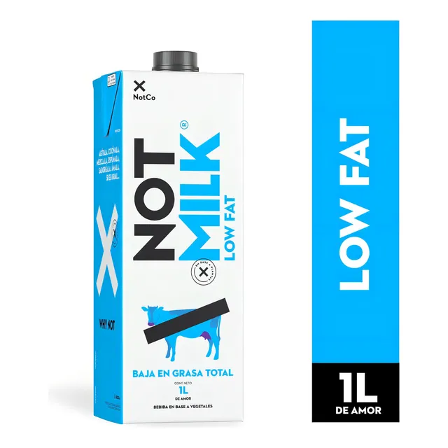 Bebida Vegetal Not Milk Plain Low Fat 1 L