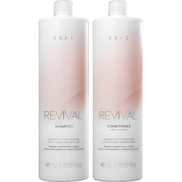 Kit Shampoo E Condicionador 1l Revival Braé Profissional Kit Shampoo E Condicionador 1l Revival Braé Profissional