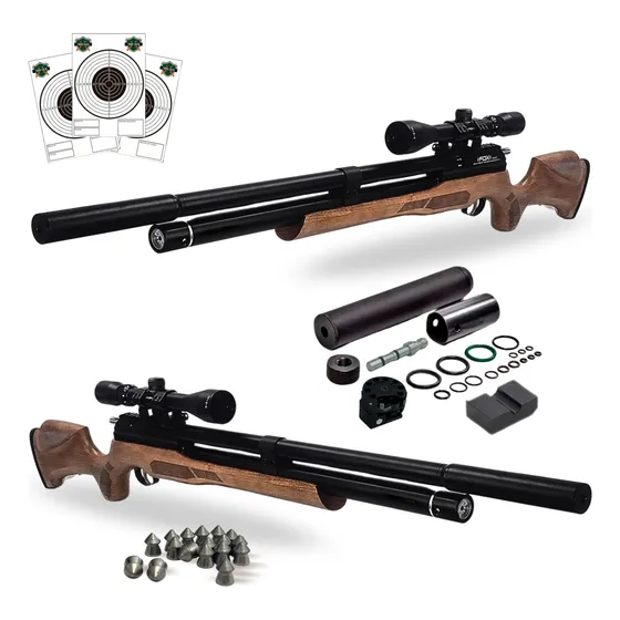 Rifle Aire Comprimido Fox Pcp Bandit Potenciado + Mira 9c.