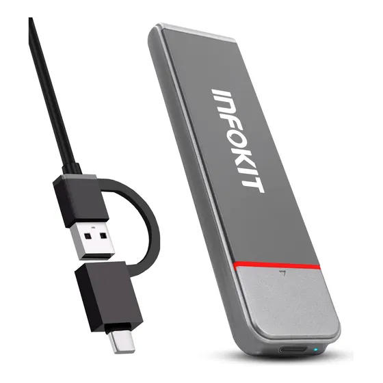 Case Externa Para Ssd M2 Usb 3.1 Tipo C Nvme Alta Velocidade