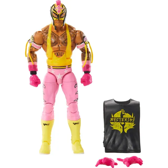 Figura De Acción Mattel Wwe Top Picks Elite Rey Mysterio 15