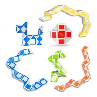 Ganowo 6 Pack Magic Snake Cube Mini Twist Puzzle Collection Ganowo 6 Pack Magic Snake Cube Mini Twist Puzzle Collection