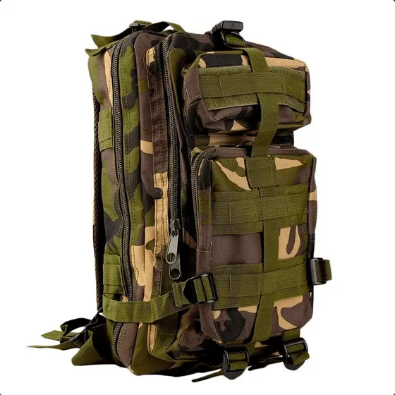 Mochila Tática Militar Impermeável Reforçada 30l Cor Verde Desenho Do Tecido Liso