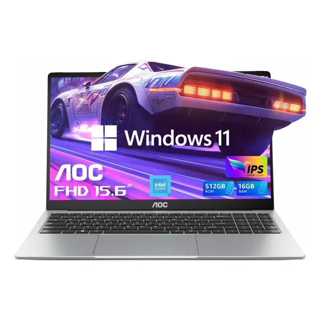 Laptop Aoc Ax15 15.6  I7-1195g7 16gb 512gb Mx450 W11h