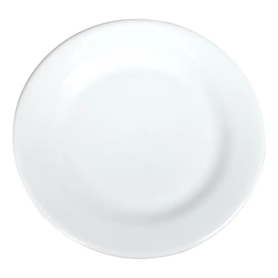 12 Platos Postre 19 Cm Loza Blanca Para Restaurante Vencort Color Blanco Plato Postre Branco
