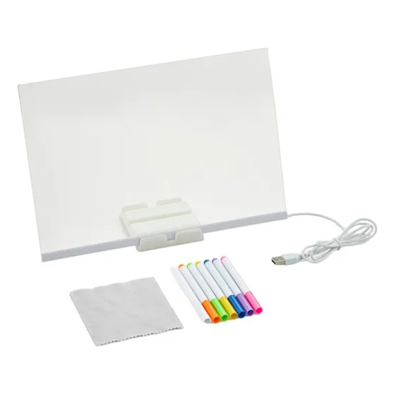 A Tablero De Dibujo Acrílico Led Transparente Resistente A