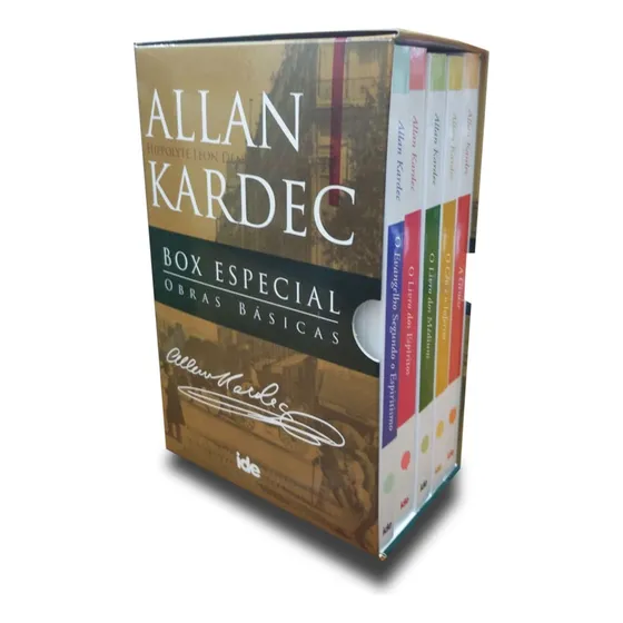 Box 5 Obras Básicas Allan Kardec - 14x21 - Ide Editora