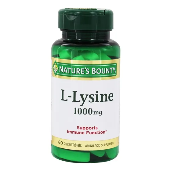 Suplemento Nature's Bounty L-lisina 1000 Mg 60 Comprimidos