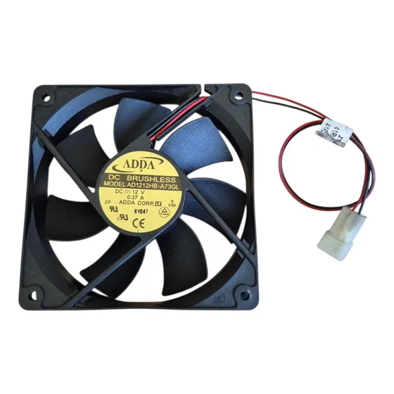 Cooler 120x120x25mm Dc12v 0.37a 2 Fios Ad1212hb-a71gl Adda