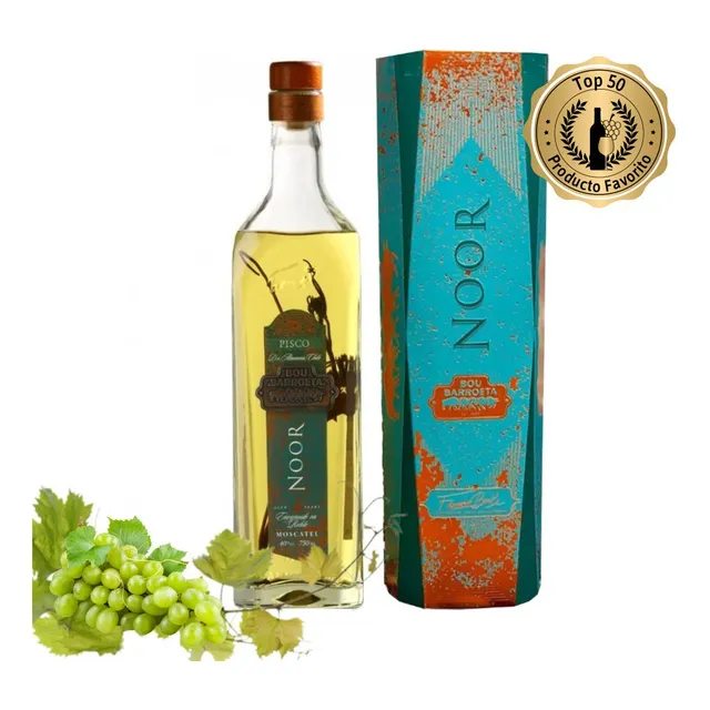 Bou Barroeta Noor (750cl. 40%), 4 Años (Hoja), Pisco de Atacama