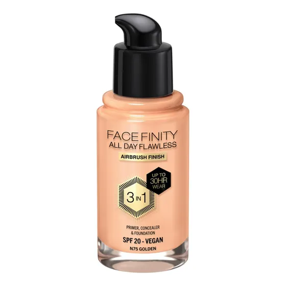 Base Liquida Max Factor Facefinity All Day Flawless Tono Dorado N75