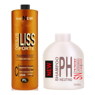 Alisado Chocolate Brasilero Fuerte + Shampoo Neutro 500 Ml Alisado Chocolate Brasilero Fuerte + Shampoo Neutro 500 Ml