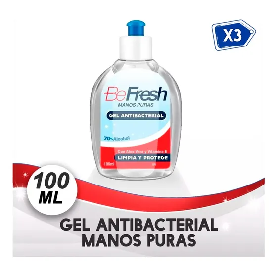 Gel Antibacterial Befresh Manos Puras 100 Ml