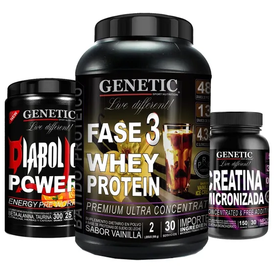 Anabol 3 Proteina Fase 3 Prework Diabolic Creatina Genetic
