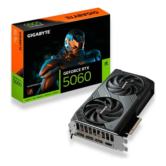 Mercado Livre Placa De Video Gigabyte Nvidia Rtx 5060 Gddr7 8gb Windforce image