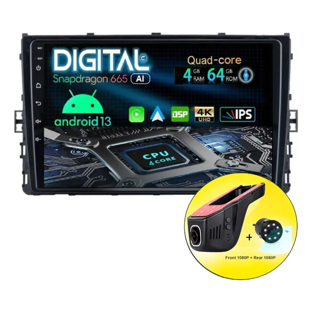Radio Pantalla Android Volkswagen Virtus / Polo 2019/24