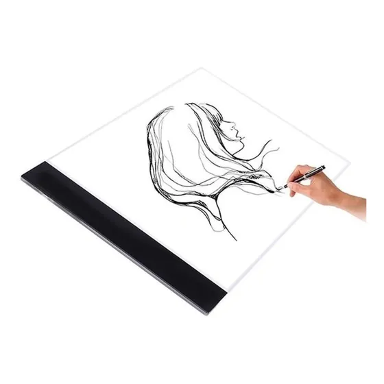 Mesa Led Luz Branco Desenho/transposição A4 Profissional 