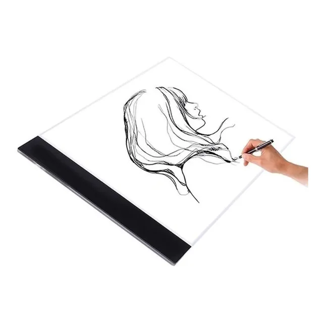 Mesa Led Luz Branco Desenho/transposição A4 Profissional 