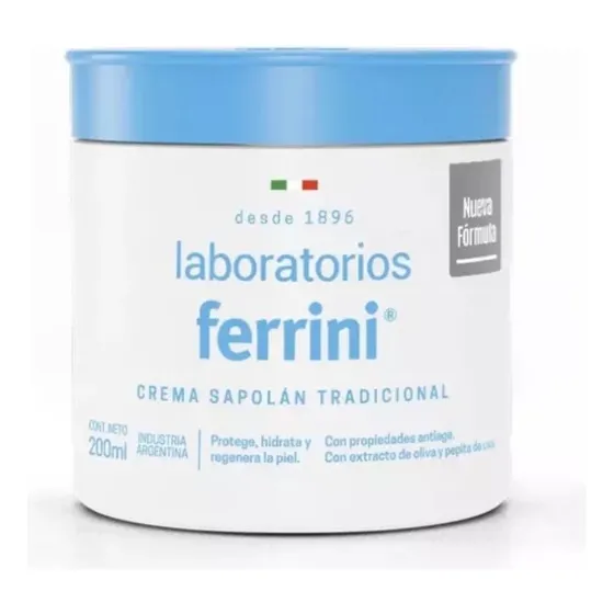 Crema Sapolán Ferrini Tradicional 200ml Fragancia Neutro