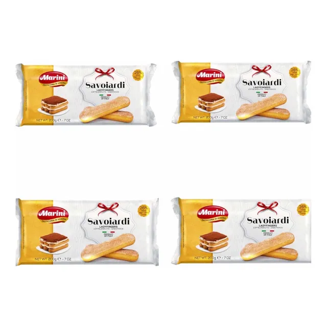 4 Packs De 200gr C/u Galletas Soletas Tiramisu Importadas It