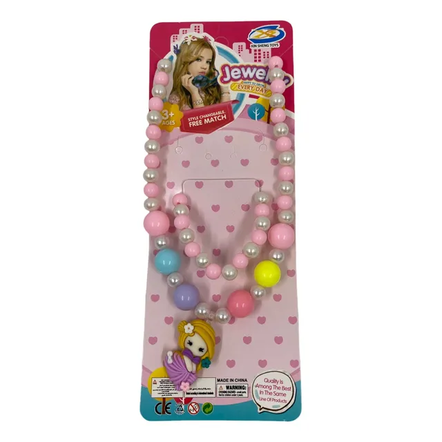 Set Niña Collar Y Pucera Motivo