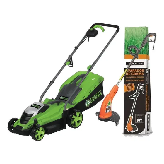 Cortadora Césped Eléctrica Gladiator + Bordeadora 1000w - Sa