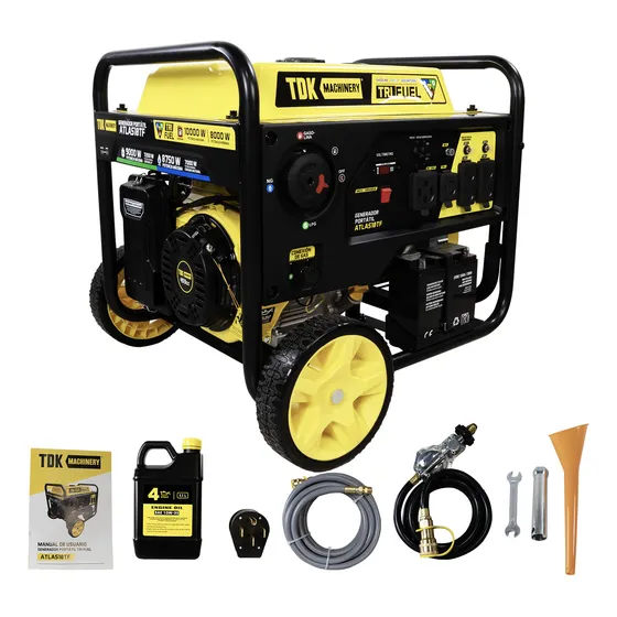 Generador 10 Kw Tdk Atlas10t  3 En 1  Gasolina, Gas Lp Y Gn