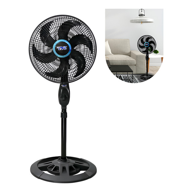 Ventilador Turbo Eco 3 Velocidades Silencioso 46.5 Cm 60hz Preto Preto Plástico 6 Ventilador Turbo Eco 3 Velocidades Silencioso 46.5 Cm 60hz Preto Preto Plástico 6