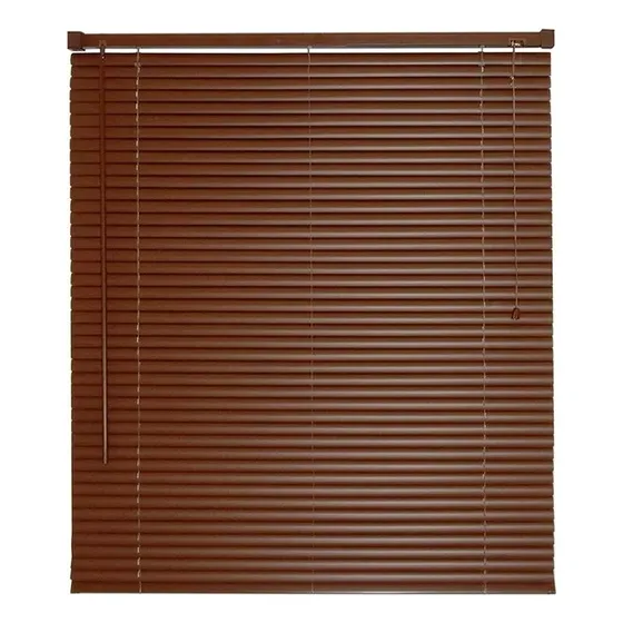 Persiana Horizontal De Pvc 100x160cm Blind 25mm Color Madera