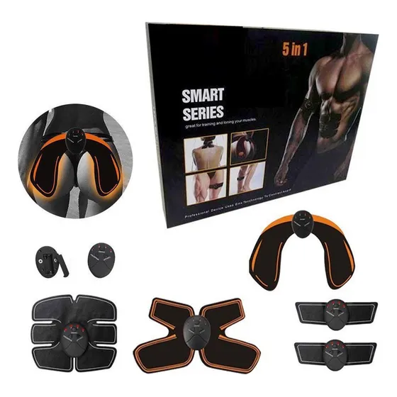 Electro Estimulador Kit X3 Gluteos + Abs + Espalda + Brazos