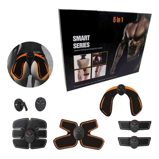 Electro Estimulador Kit X3 Gluteos + Abs + Espalda + Brazos
