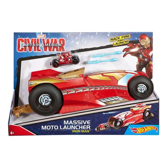 Hot Wheels Marvel Moto Launcher #2 Playset