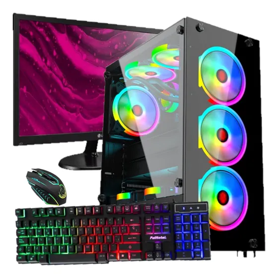 Pc Gamer Intel I7 Ram 16gb 500gb Video 4gb Gddr5 Led 19 Rgb