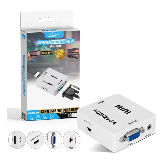 Cable Conversor Hdmi A Vga Hdmi2vga