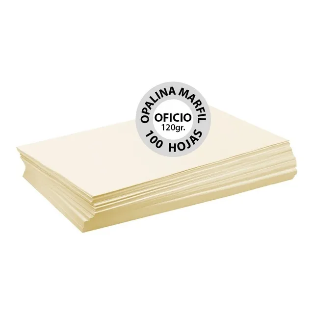 Opalina Marfil Oficio 120 Gr - 100 Hojas