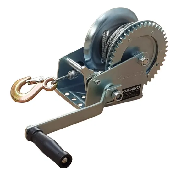 Malacate Manual Cable Acero 10 M Gancho 725 Kg Doble Sentido