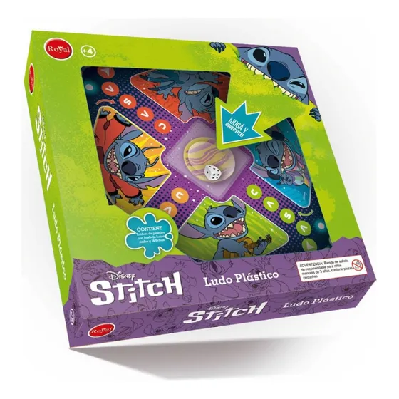 Juego De Mesa Ludo Stitch Royal +4 Años