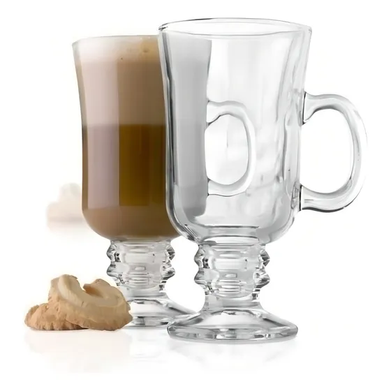 4 Tazas Pequeñas Capuchino Cafe 110 Ml Allegra Color Blanco Transparente