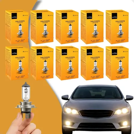 Kit 10 Lâmpada Halógena H4 4300k 12v 60/55w Tech One Code