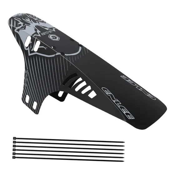 Tapabarro Bicicleta Mud Guard Mtb Ciclismo Negro Blanco