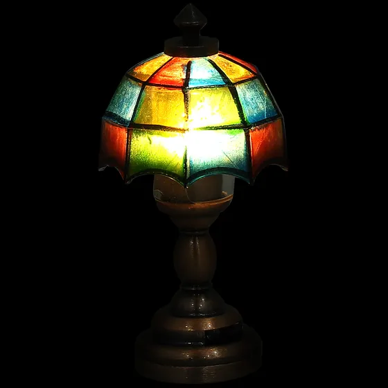 Mesa Led Com Abajur Em Miniatura Em Forma De Guarda-chuva Em