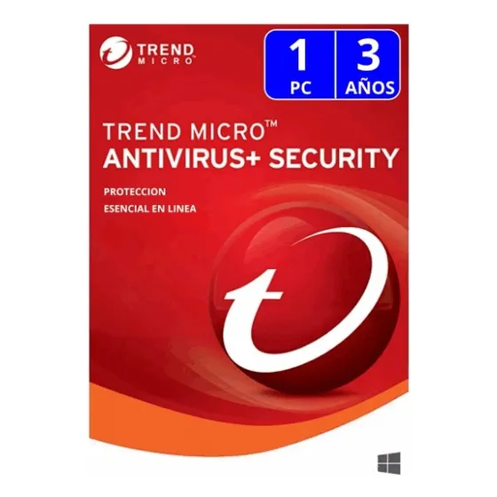 Trend Micro® Antivirus+ Security 1 Pc  3 Años