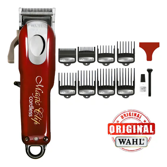 Maquina De Corte Profesional Cordless Magic Clip Color Rojo