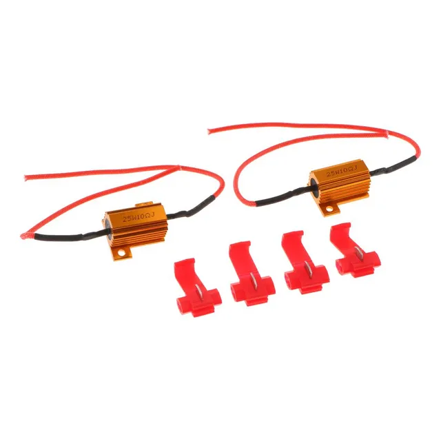 1 Par 25w 10 Ohm Resistencia De Carga Fix Turnalum Bulb