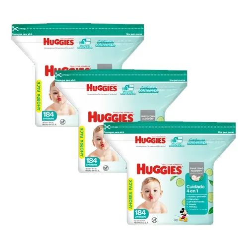 Toallas Humedas One Done 184 Pack X3