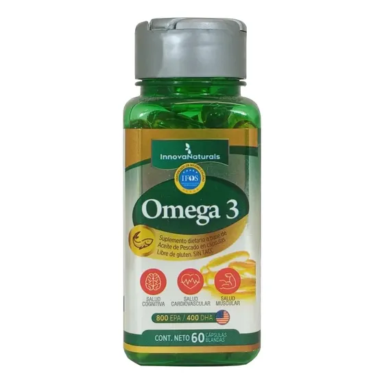 Omega 3 Innovanaturals IFOS 1200mg 800 epa + 400 dha | Cuotas sin interés