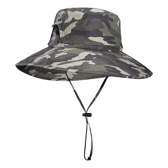 Gorro Sombrero Camuflajeado De Pescador Playero Rockbros  
